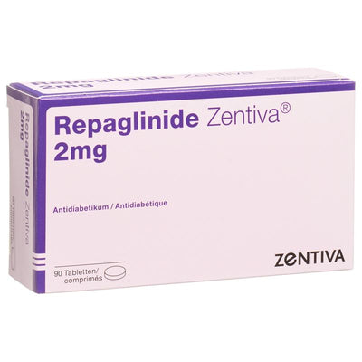 REPAGLINIDE Zentiva Tabl 2 mg 90 Stk