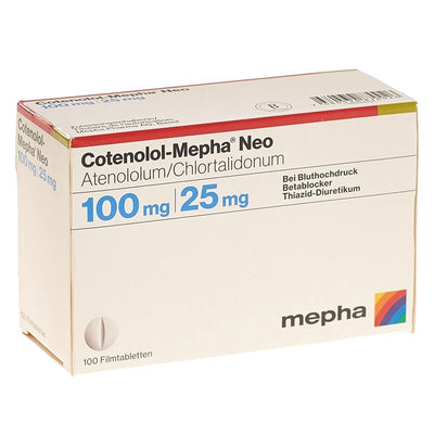 COTENOLOL Mepha Neo Filmtabl 100/25 100 Stk