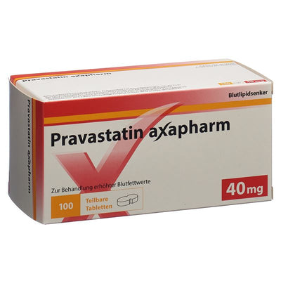 PRAVASTATIN axapharm Tabl 40 mg (teilbar) 100 Stk