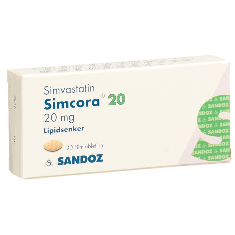 SIMCORA Filmtabl 20 mg 30 Stk