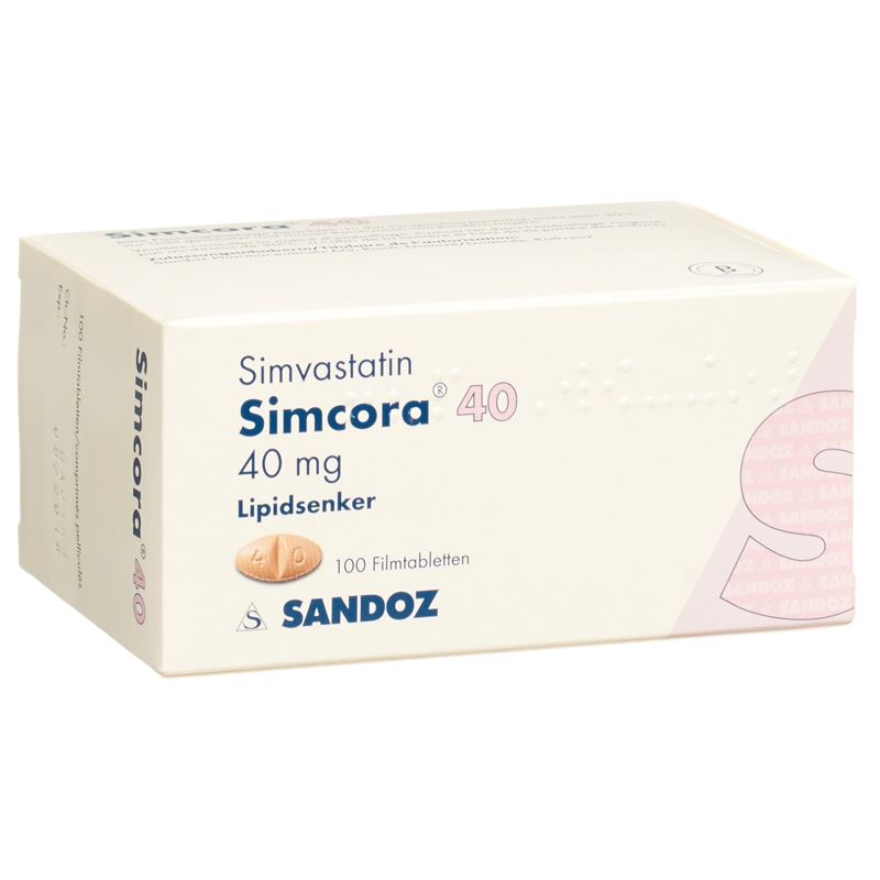 SIMCORA Filmtabl 40 mg 100 Stk