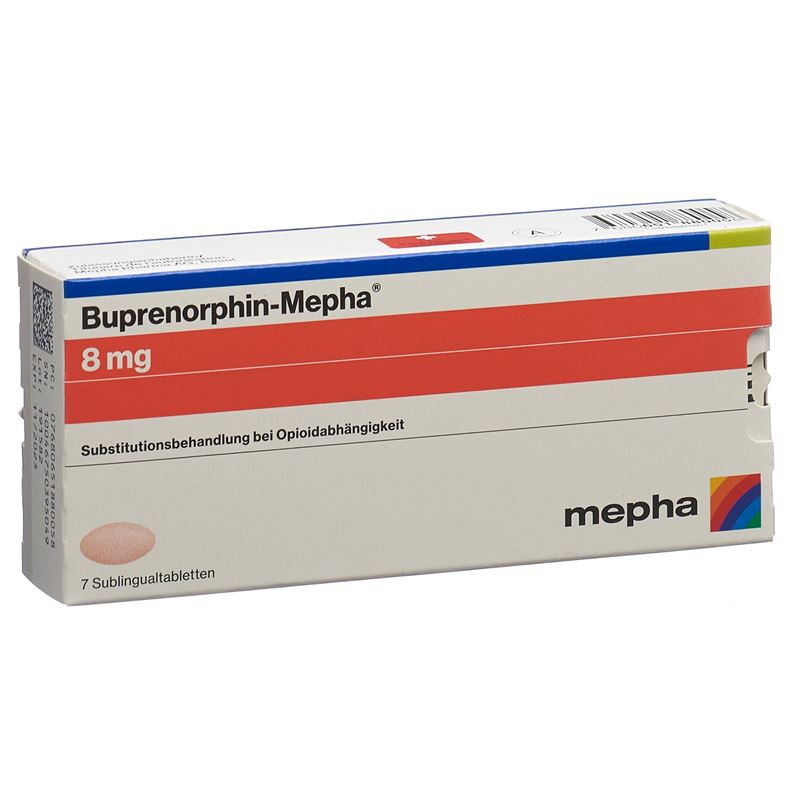 BUPRENORPHIN Mepha Subling Tabl 8 mg 7 Stk