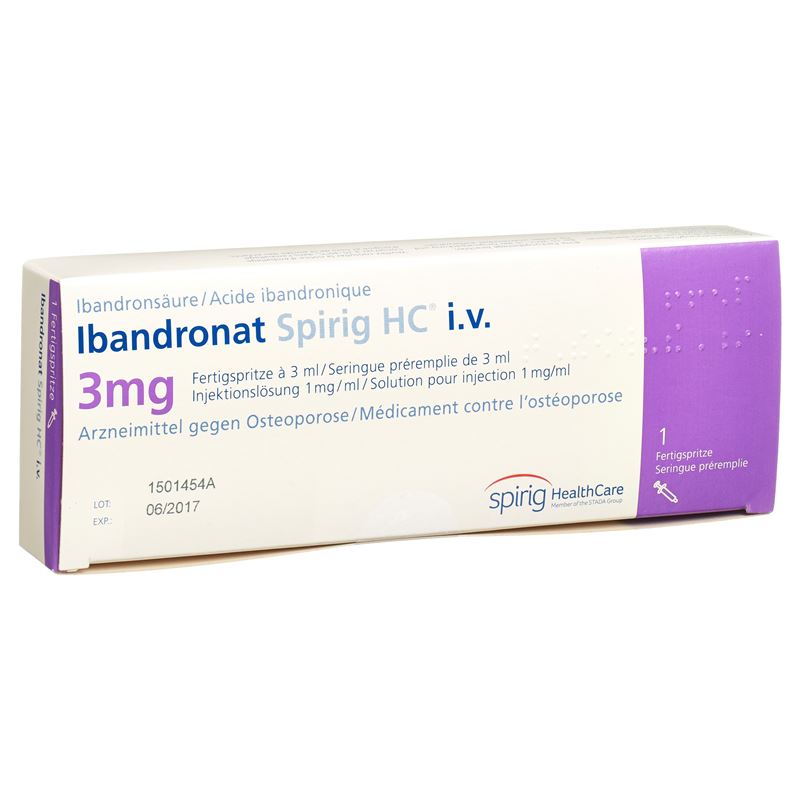 IBANDRONAT Spirig HC Inj Lös 3 mg/3ml Fertspr 3 ml