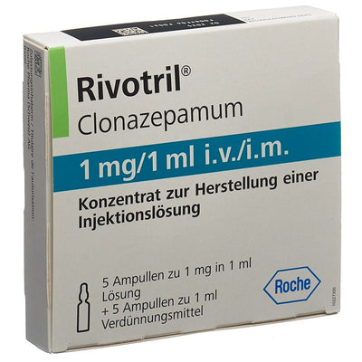 RIVOTRIL Inj Konz 1 mg 5 Amp 1 ml