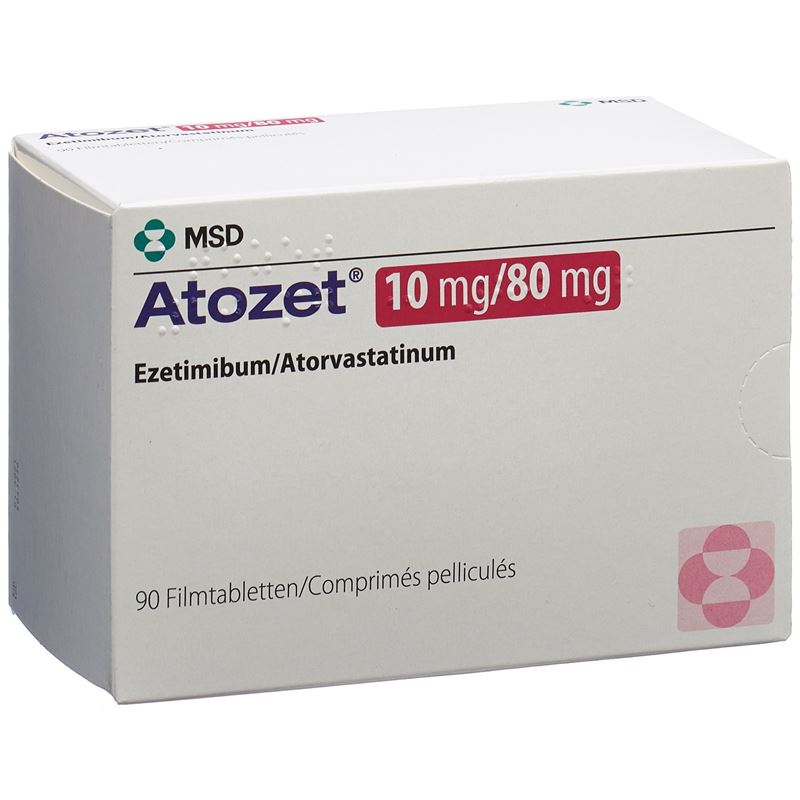 ATOZET Filmtabl 10/80 mg 90 Stk