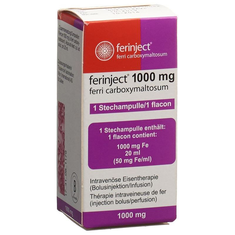 FERINJECT Inj Inf Präp 1000 mg/20ml Durchstf 20 ml