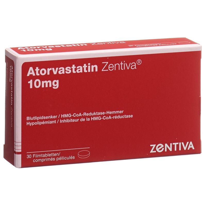 ATORVASTATIN Zentiva Filmtabl 10 mg 30 Stk