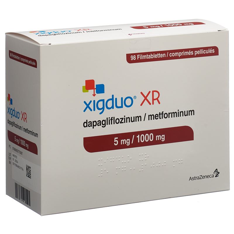 XIGDUO XR Filmtabl 5 mg/1000 mg 98 Stk