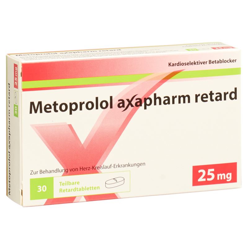 METOPROLOL Axapharm Ret Tabl 25 mg 30 Stk