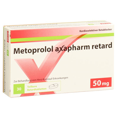 METOPROLOL Axapharm Ret Tabl 50 mg 30 Stk