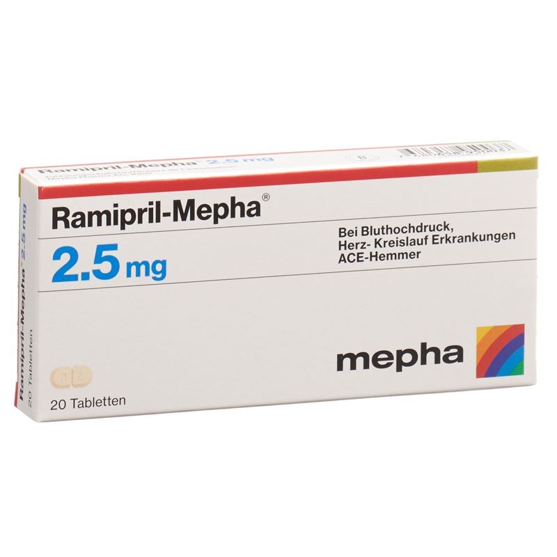 RAMIPRIL Mepha Tabl 2.5 mg 20 Stk