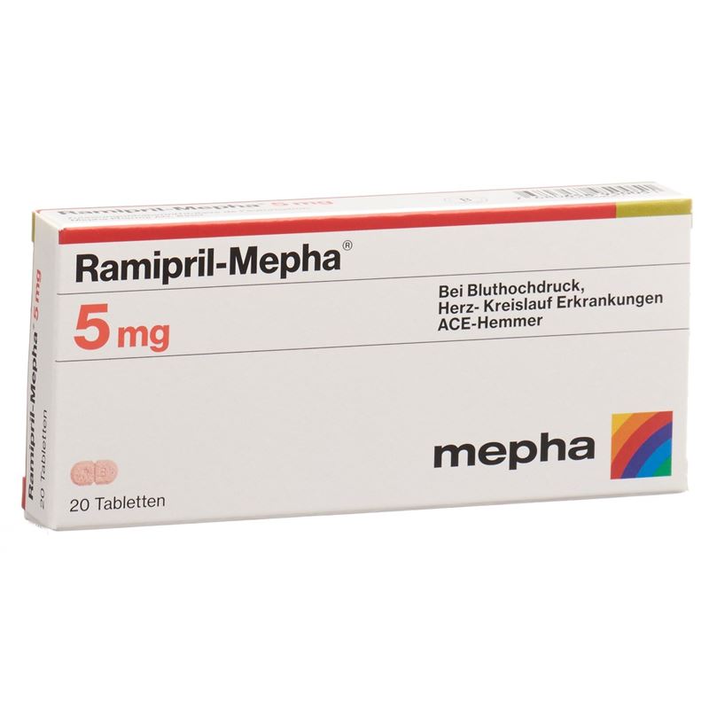 RAMIPRIL Mepha Tabl 5 mg 20 Stk