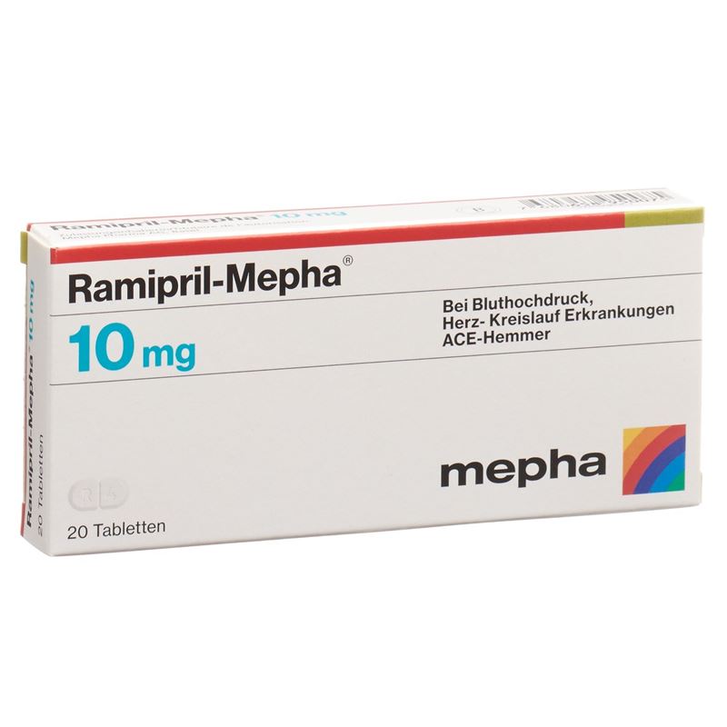 RAMIPRIL Mepha Tabl 10 mg 20 Stk