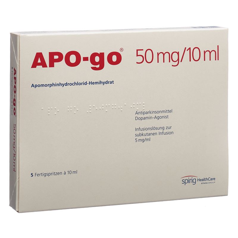 APO-GO Inf Lös 50 mg/10ml Fertspr 5 x 10 ml