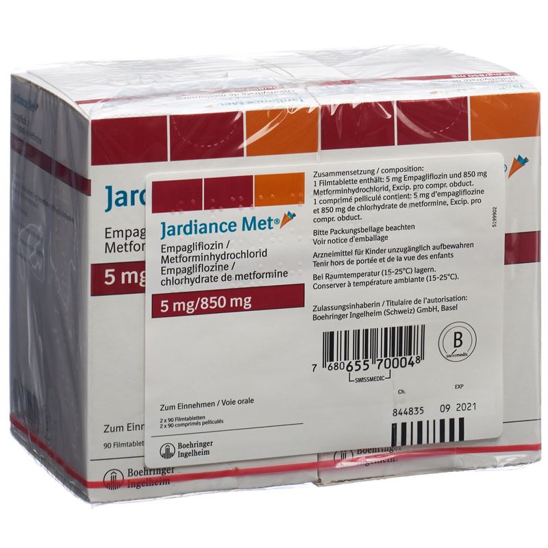 JARDIANCE MET Filmtabl 5/850mg 2 x 90 Stk