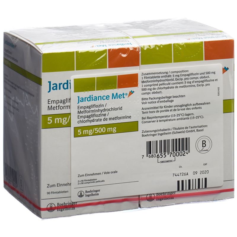 JARDIANCE MET Filmtabl 5/500mg 2 x 90 Stk