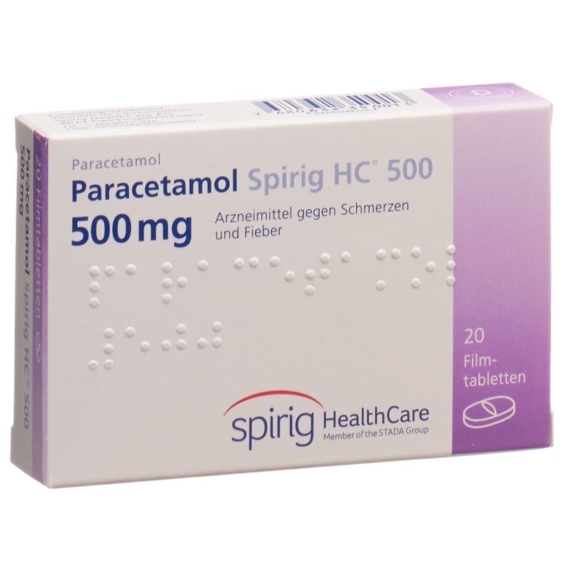 PARACETAMOL Spirig HC Filmtabl 500 mg 20 Stk