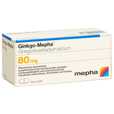 GINKGO Mepha Filmtabl 80 mg 60 Stk