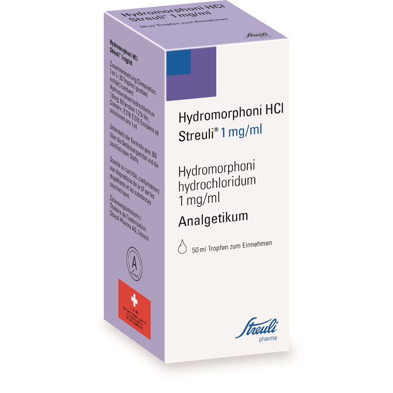 HYDROMORPHONI HCL Streuli Tropfen 1 mg/ml Fl 50 ml