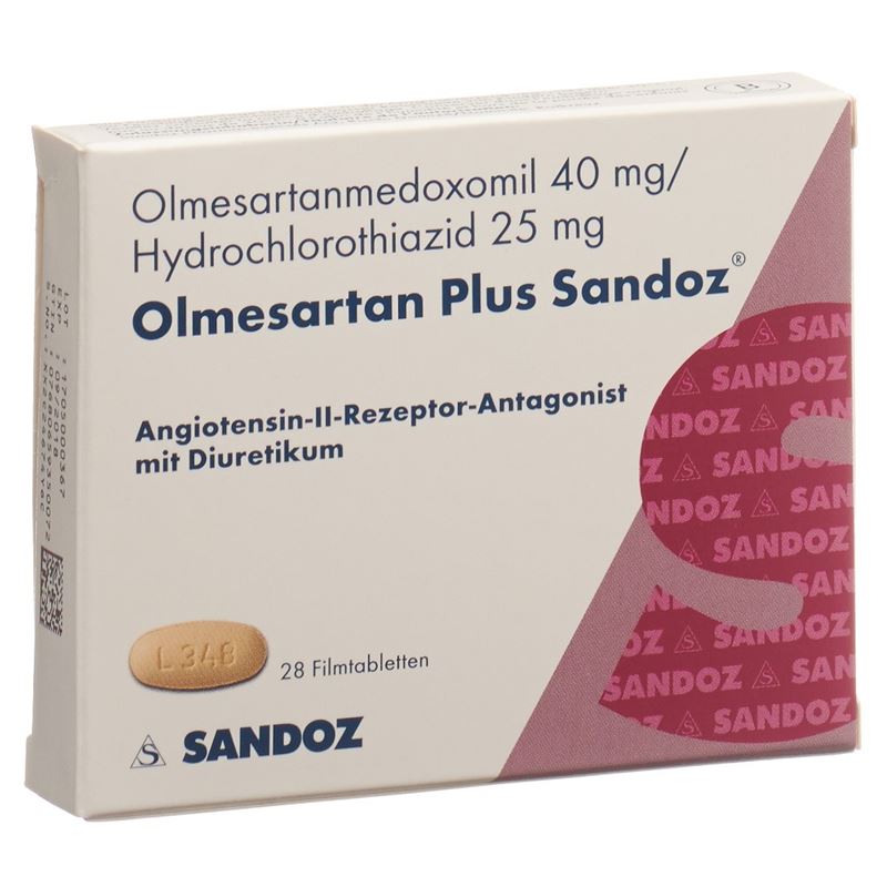 OLMESARTAN PLUS Sandoz Filmtabl 40/25mg 28 Stk