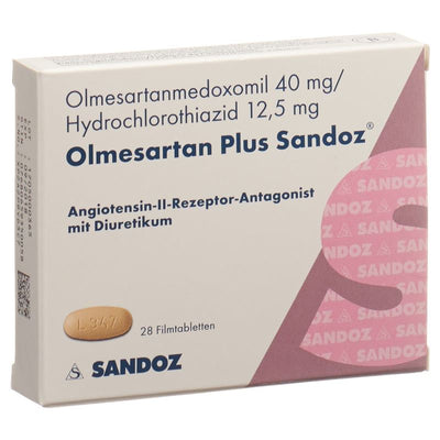 OLMESARTAN PLUS Sandoz Filmtabl 40/12.5mg 28 Stk