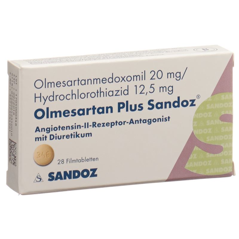 OLMESARTAN PLUS Sandoz Filmtabl 20/12.5mg 28 Stk