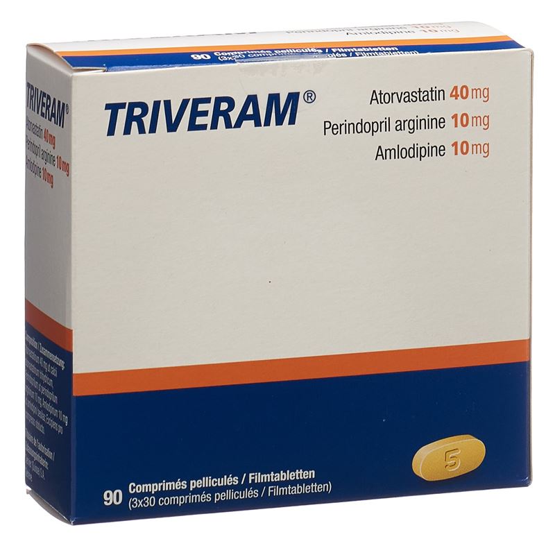 TRIVERAM Filmtabl 40/10/10mg 3 Ds 30 Stk