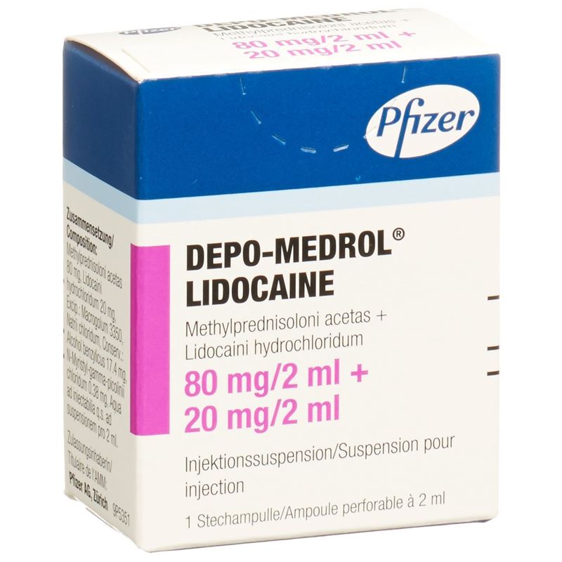 DEPO-MEDROL Lidocaine 80 mg/2ml Durchstf 2 ml
