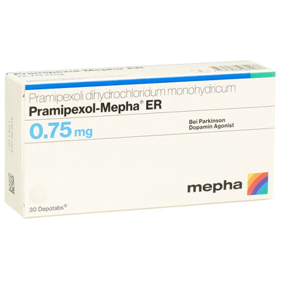 PRAMIPEXOL Mepha ER Depotabs 0.75 mg 30 Stk