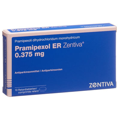 PRAMIPEXOL ER Zentiva Ret Tabl 0.375 mg 10 Stk