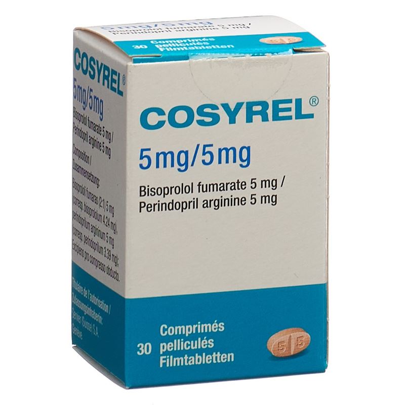 COSYREL Filmtabl Biso 5mg/Perind 5mg Ds 30 Stk