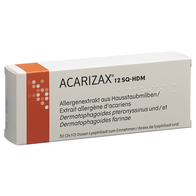 ACARIZAX Lyophilisat oral 12 SQ-HDM 30 Stk