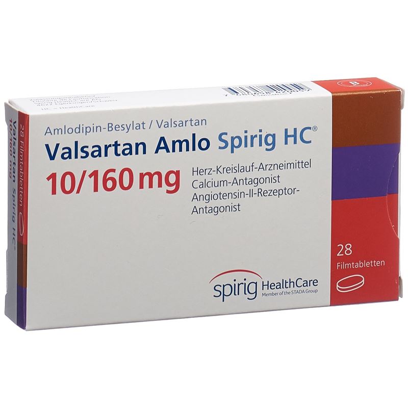 VALSARTAN AMLO Spirig HC Filmtabl 10/160mg 28 Stk