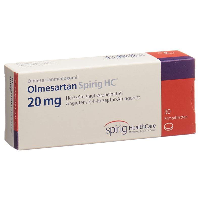 OLMESARTAN Spirig HC Filmtabl 20 mg 30 Stk