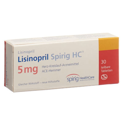 LISINOPRIL Spirig HC Tabl 5 mg 30 Stk