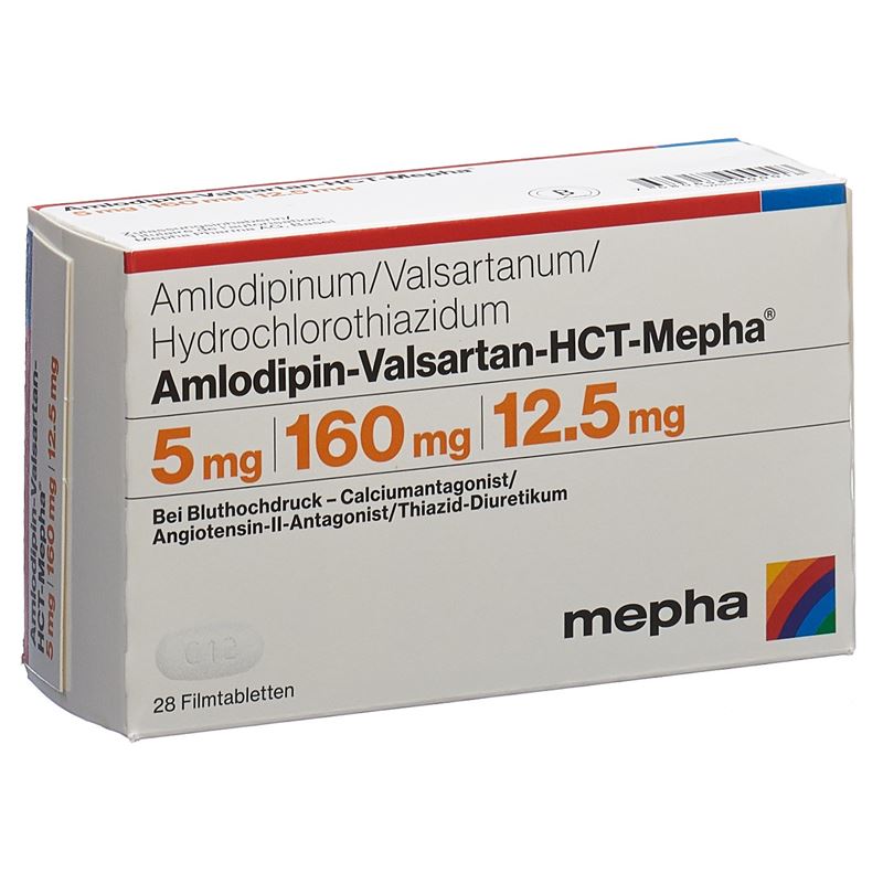 AMLODIPIN VALSARTAN HCT Mepha 5/160/12.5 28 Stk