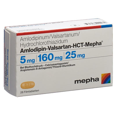 AMLODIPIN VALSARTAN HCT Mepha 5/160/25 28 Stk