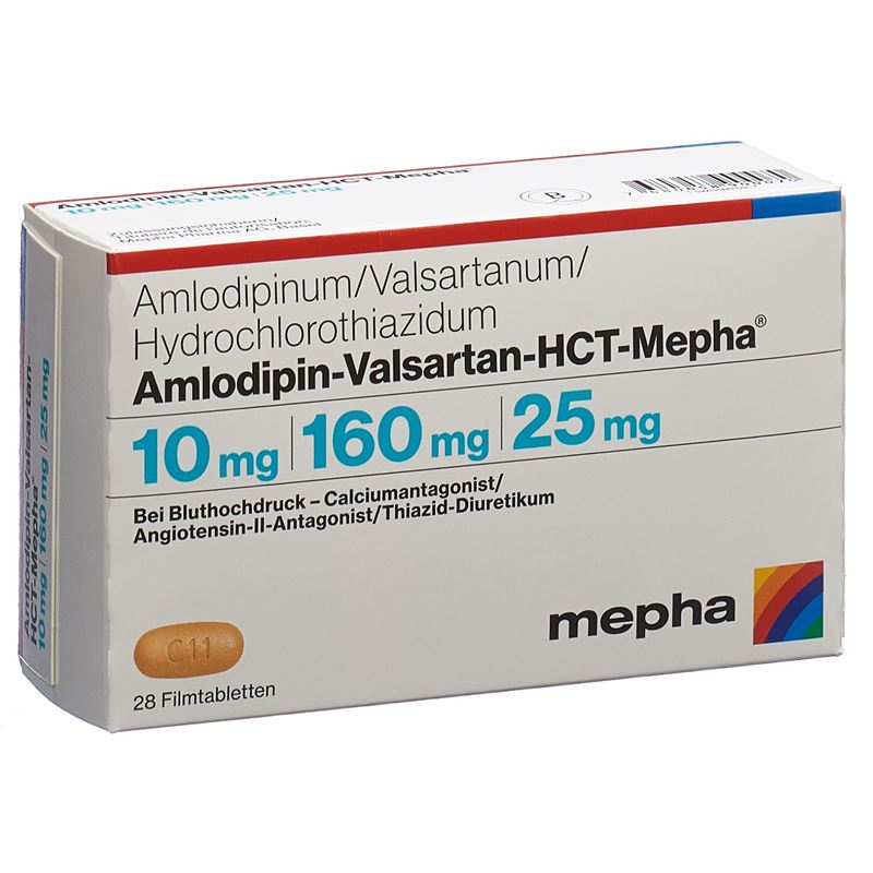 AMLODIPIN VALSARTAN HCT Mepha 10/160/25 28 Stk