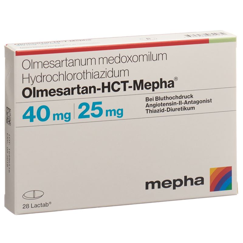 OLMESARTAN-HCT Mepha Filmtabl 40mg/25mg 28 Stk