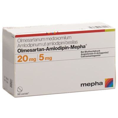 OLMESARTAN-AMLODIPIN Mepha Filmtabl 20/5mg 98 Stk