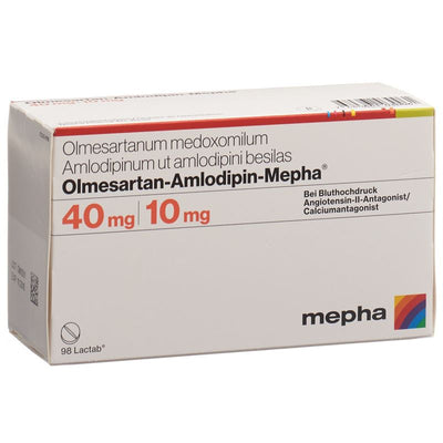 OLMESARTAN-AMLODIPIN Mepha Filmtabl 40/10mg 98 Stk