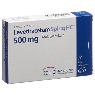 LEVETIRACETAM Spirig HC Filmtabl 500 mg 20 Stk