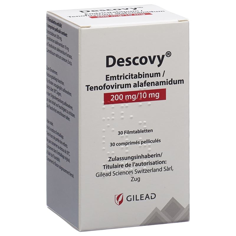 DESCOVY Filmtabl 200/10 mg Ds 30 Stk