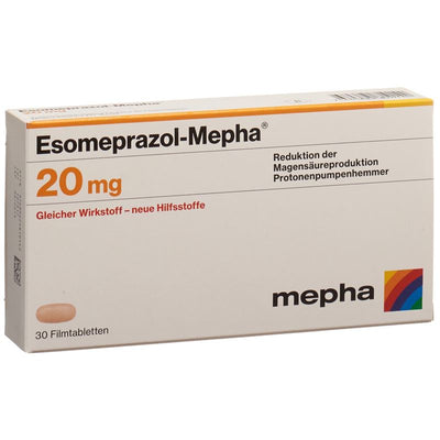 ESOMEPRAZOL Mepha Filmtabl 20 mg 30 Stk