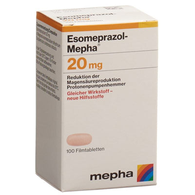 ESOMEPRAZOL Mepha Filmtabl 20 mg Ds 100 Stk