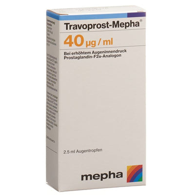 TRAVOPROST Mepha Gtt Opht 40 mcg/ml Fl 2.5 ml