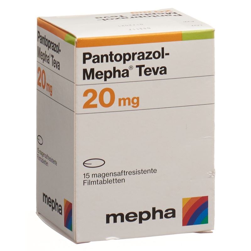 PANTOPRAZOL Mepha Teva Filmtabl 20 mg Ds 15 Stk