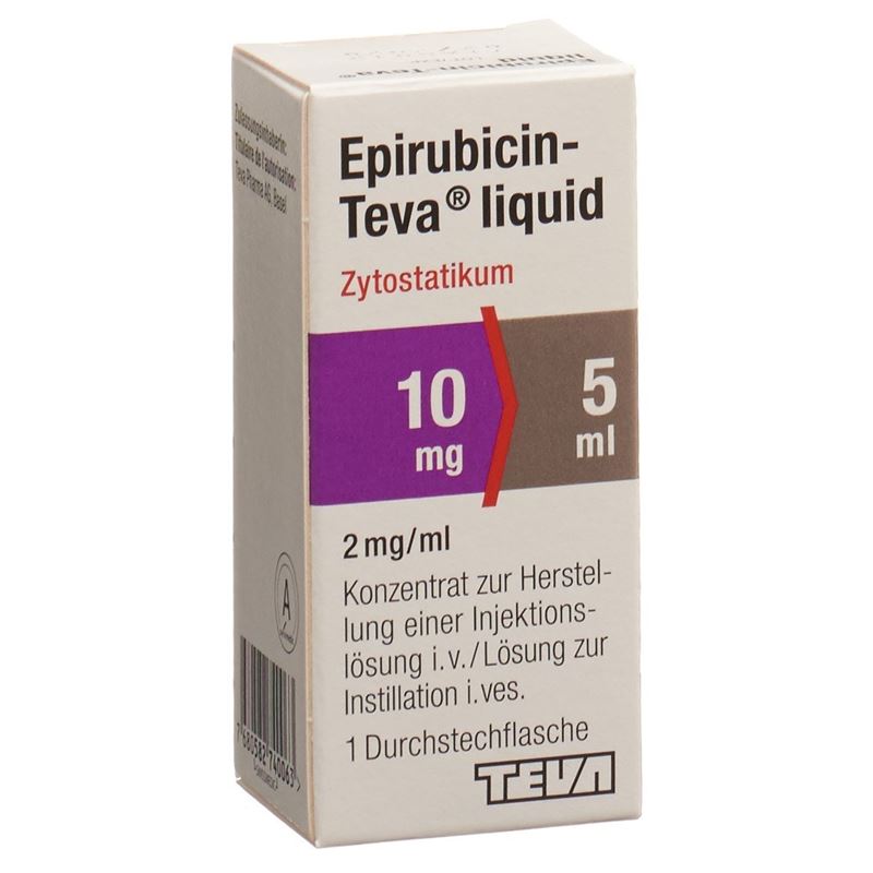 EPIRUBICIN Teva liquid 10 mg/5ml Durchstf