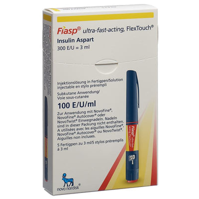 FIASP FlexTouch Inj Lös 100 E 5 Fertpen 3 ml