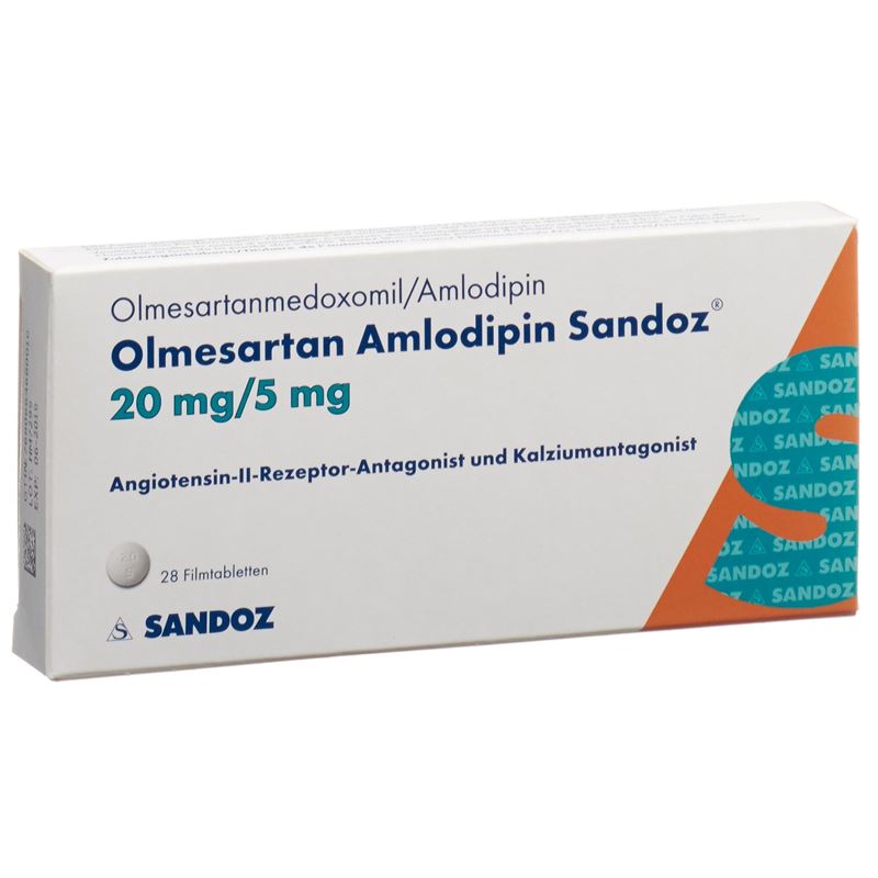 OLMESARTAN AMLODIPIN Sandoz 20/5 mg 28 Stk